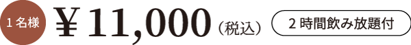 1名様11,000円
