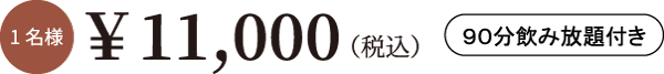 1名様11,000円