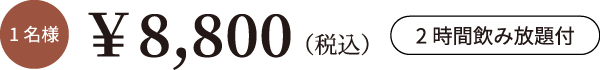 1名様8,800円